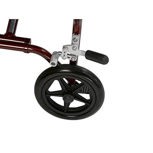 Red Frame Ultra Lightweight Transport Wheelchair U68545