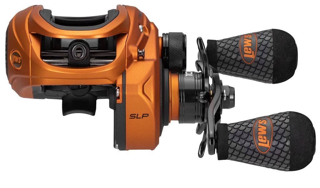 Baitcast Fishing Reel, Left-Hand Retrieve, 7.5:1 Gear Ratio, 10 Bearing System, Orange U712