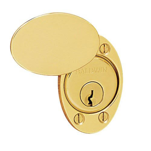 Cylinder Lock Cover Plate Satin Nickel K924