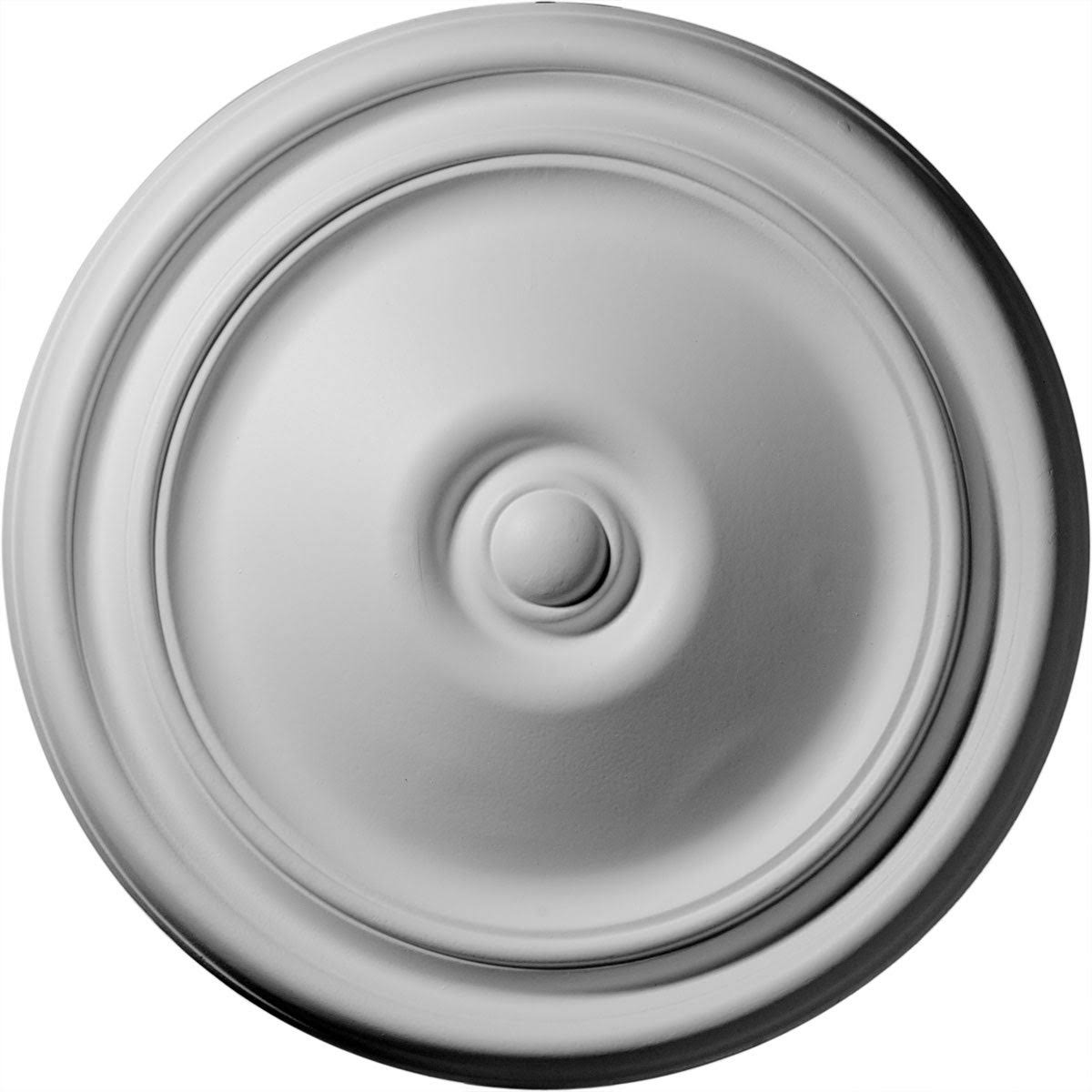 12x22OD x 1 3/4x22P Hand-Painted Platinum Ceiling Medallion G777