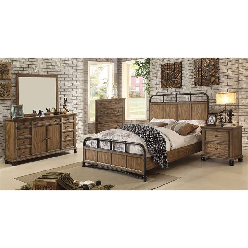 2 Drawer Nightstand in Dark Oak O793