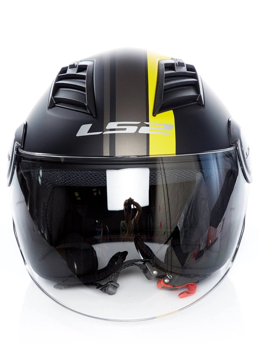 Matt-Black/Yellow Jet Helmet B741