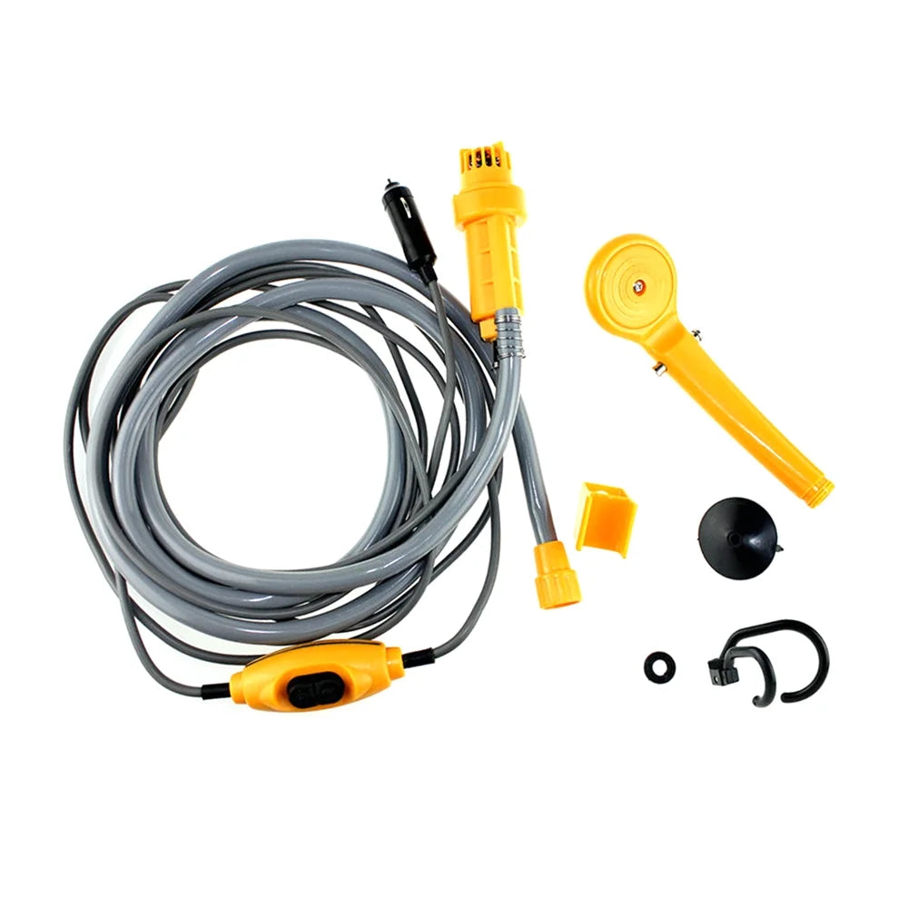 Portable Shower Kit with Pump, 6 Meter Cable, Max 2.5L Per Minute H337290