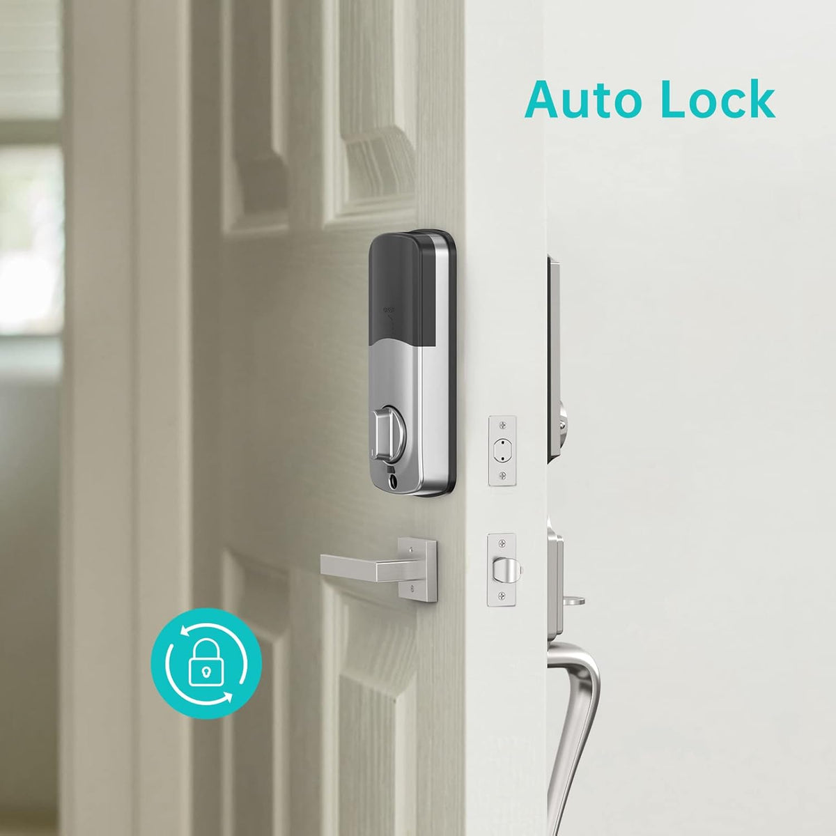 Smart Locks Deadbolt with Keypad, Bluetooth Electronic Touchscreen Auto Code Lock Y39447