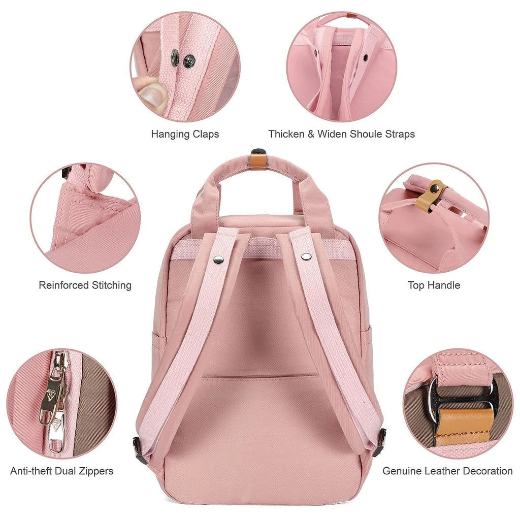 Pink Anti Theft Laptop Backpack X242