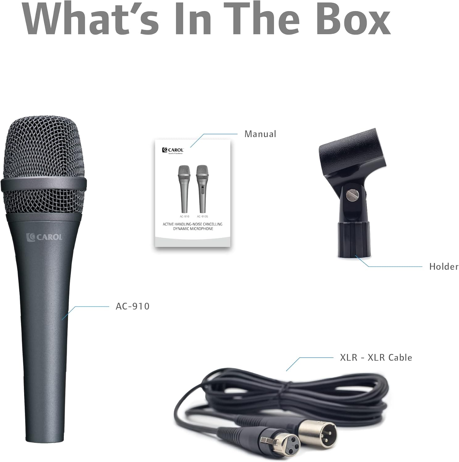 Dynamic Microphone with Super-Cardioid Unidirectional and Slide Potentiometer Switch M45624