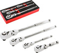4-Piece 72-Tooth Flex Head Ratchet Set Chrome Vanadium Steel E679361