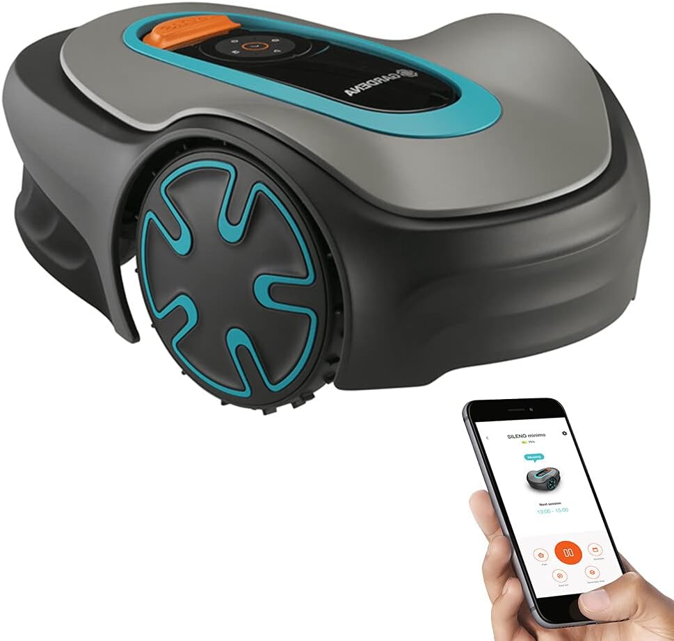 Robotic Lawnmower with Bluetooth App, Grey P8621