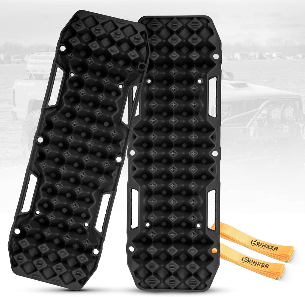 Black Off-Road Traction Boards Pair Recovery Tracks X156890