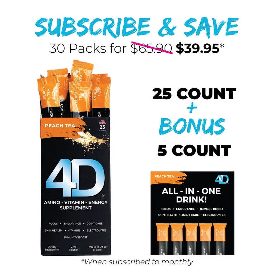 4D Clean Energy Dietary Supplement (25 ct.) N8394