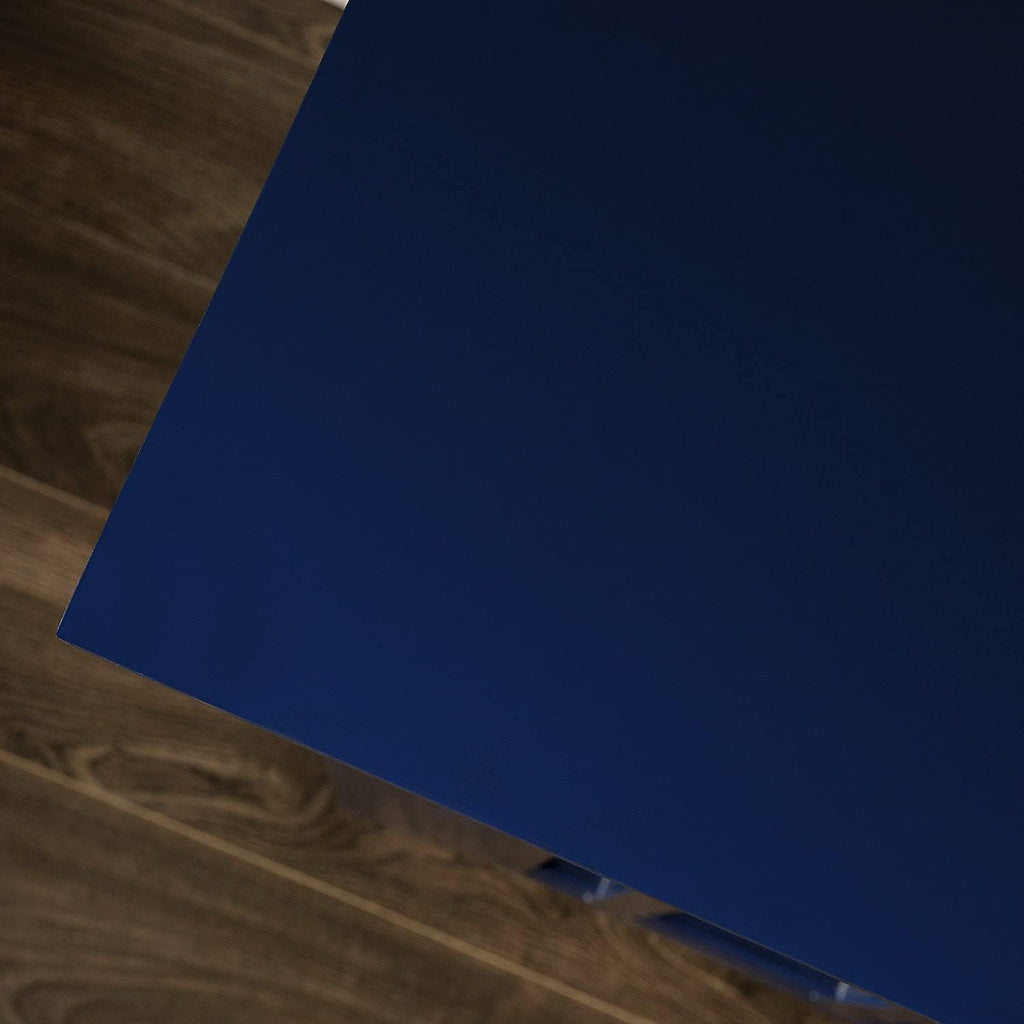 Indigo Blue Accent Storage Cabinet with Glass Doors R411450