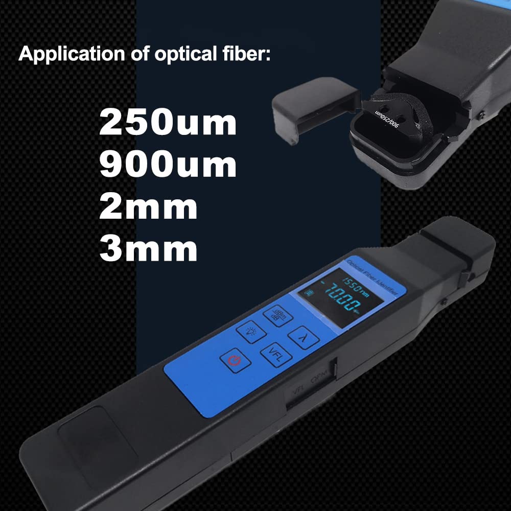 Optical Fiber Identifier with 10mw VFL and Optical Power Meter FTTH Tool A106