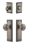 Lifetime Brass Door Knob with Single Cylinder Deadbolt Z14626