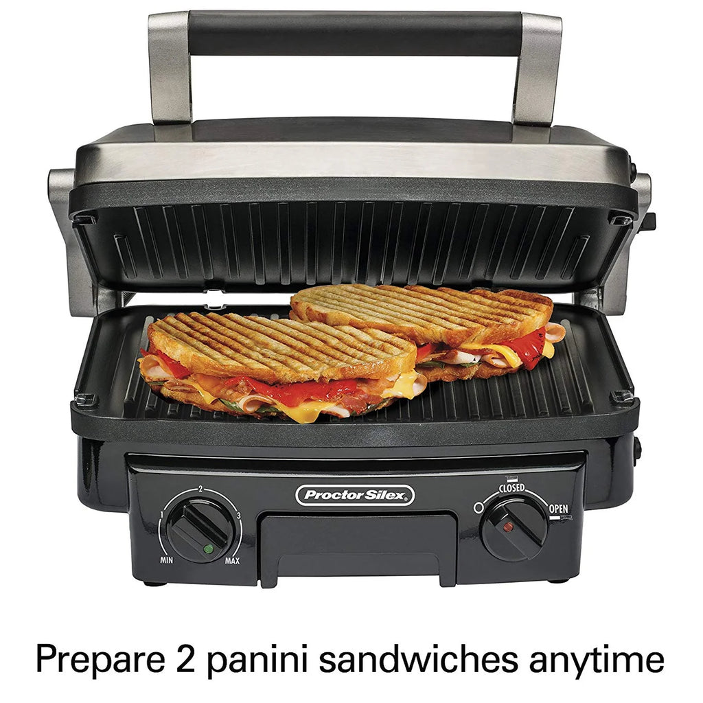 Contact Grill with Reversible Grids X52720