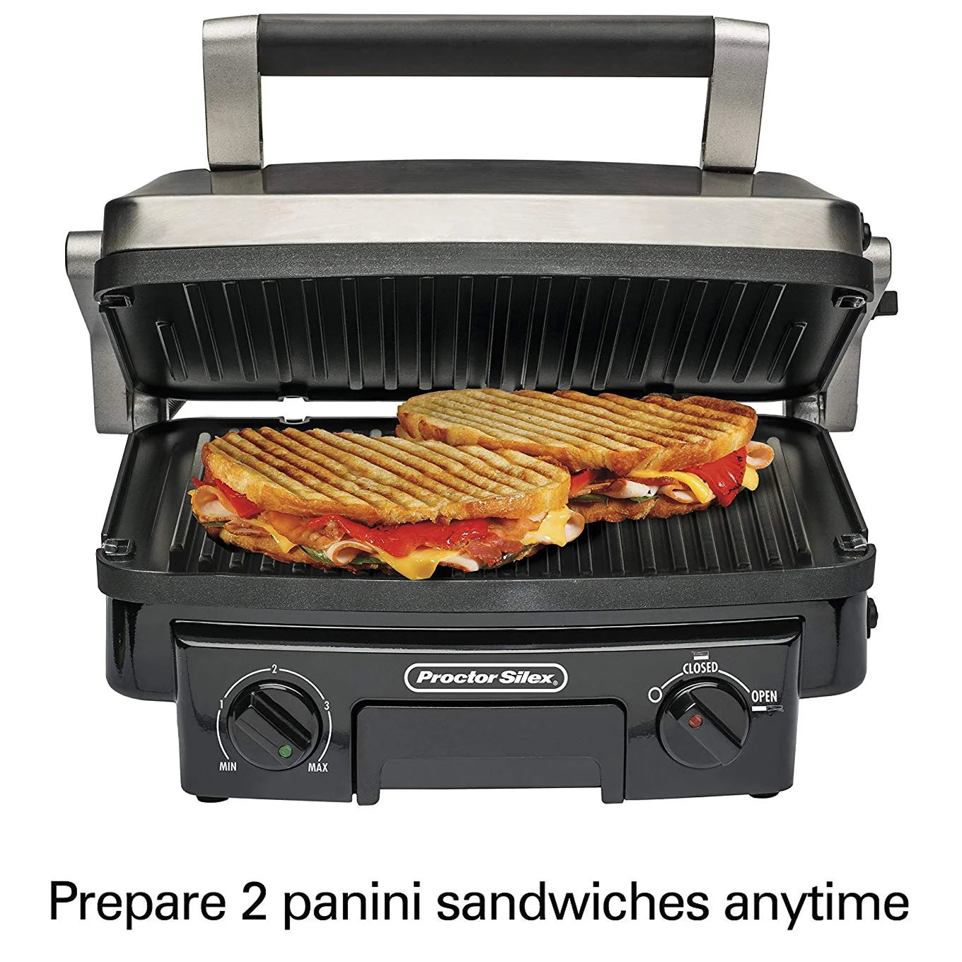 Contact Grill with Reversible Grids X52720