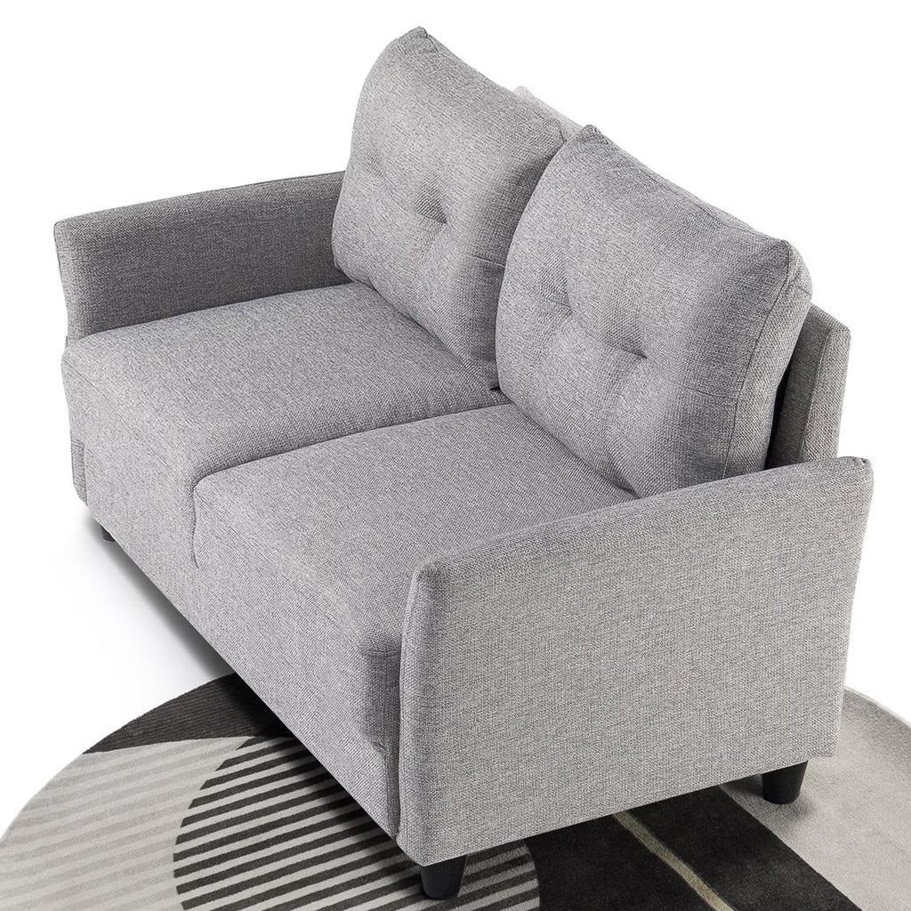 Soft Grey 2-Seater Loveseat R1757