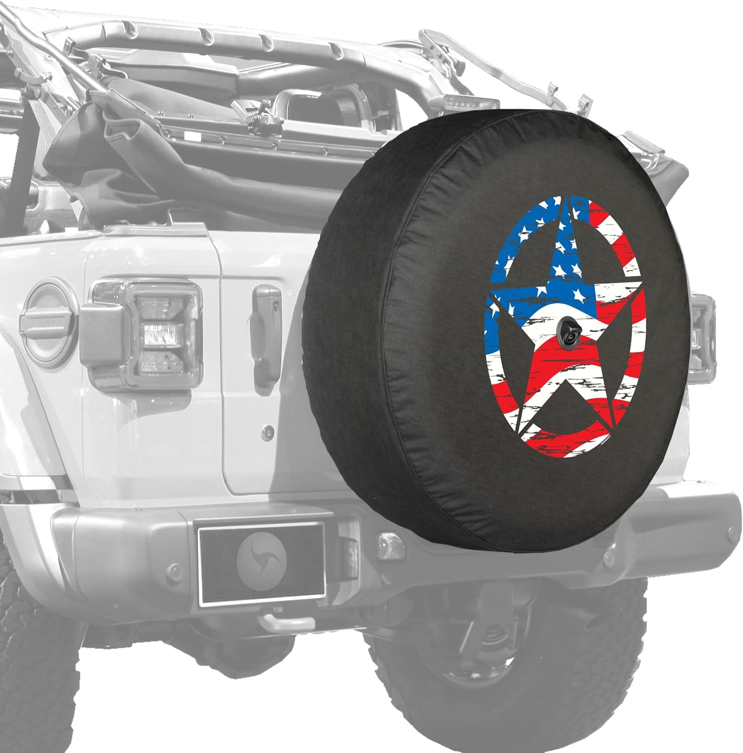 32 Soft Tire Cover for Jeep Wrangler JL with Back-up Camera N120