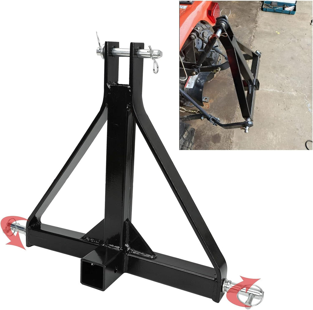 2 Receiver 3 Point Trailer Hitch Category 1 Tractor Tow Drawbar Adapter F543990