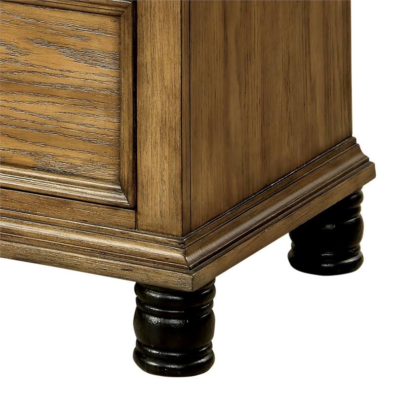 2 Drawer Nightstand in Dark Oak O793