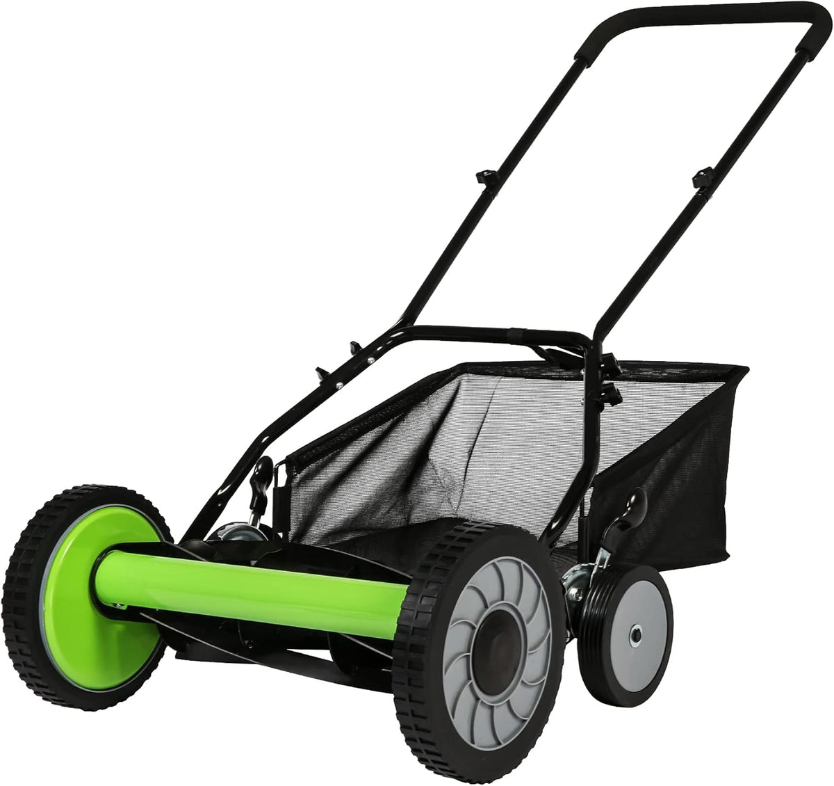 16-Inch Manual Reel Lawn Mower with Detachable Grass Catcher R110