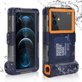 Waterproof Protective Case for Phones Up to 6.9 Inch with Lanyard V103