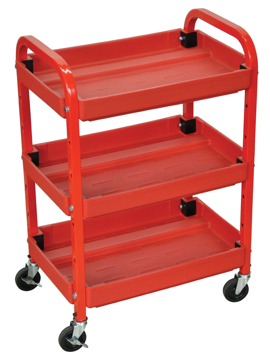 Red 3-Shelf Utility Cart M375246