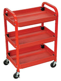 Red 3-Shelf Utility Cart M375246