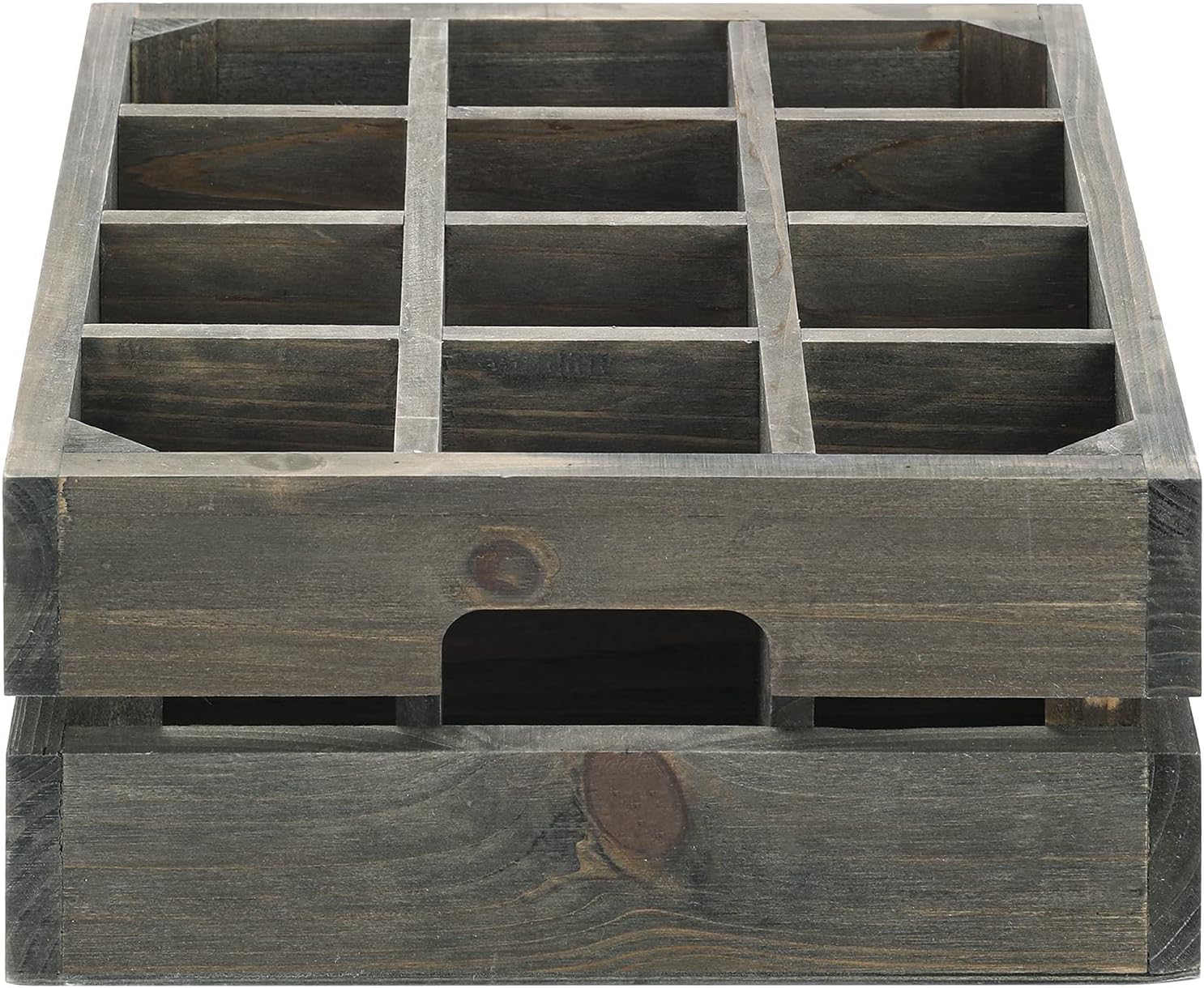 Wooden Crate Drink Carrier with Handles F265761
