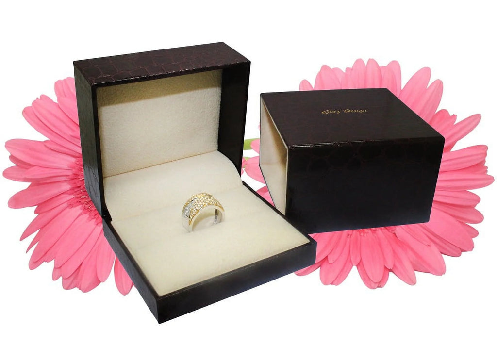 Pear Cut Black Diamond Wedding Ring Set 14K White Gold P392