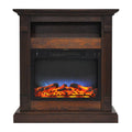 Sienna Electric Fireplace with Walnut Mantel Y493