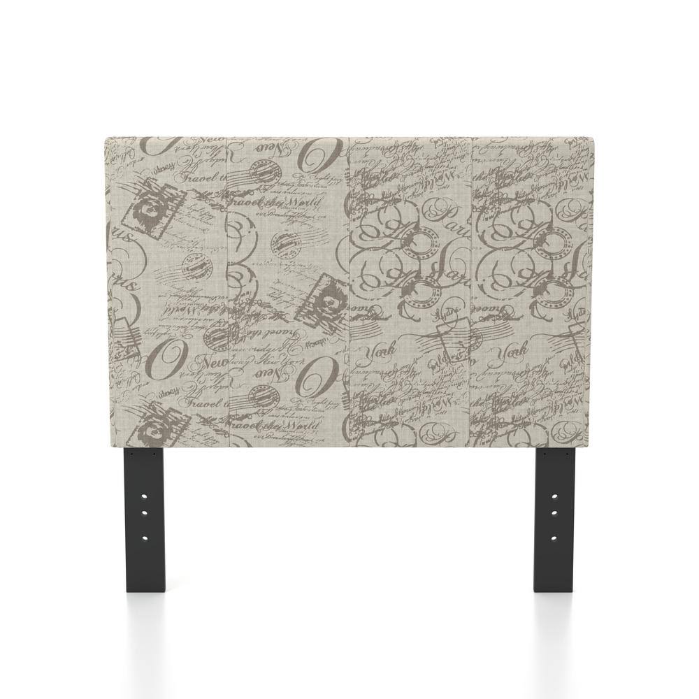 Ivory Script Twin Headboard A5659