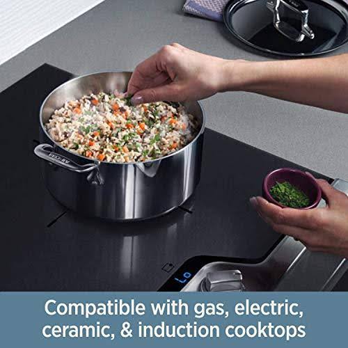 Stainless Steel 3-Ply Saute Pan with Lid M704