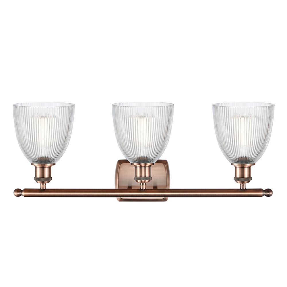 Brushed Brass 3 Light Bath Vanity Light H355