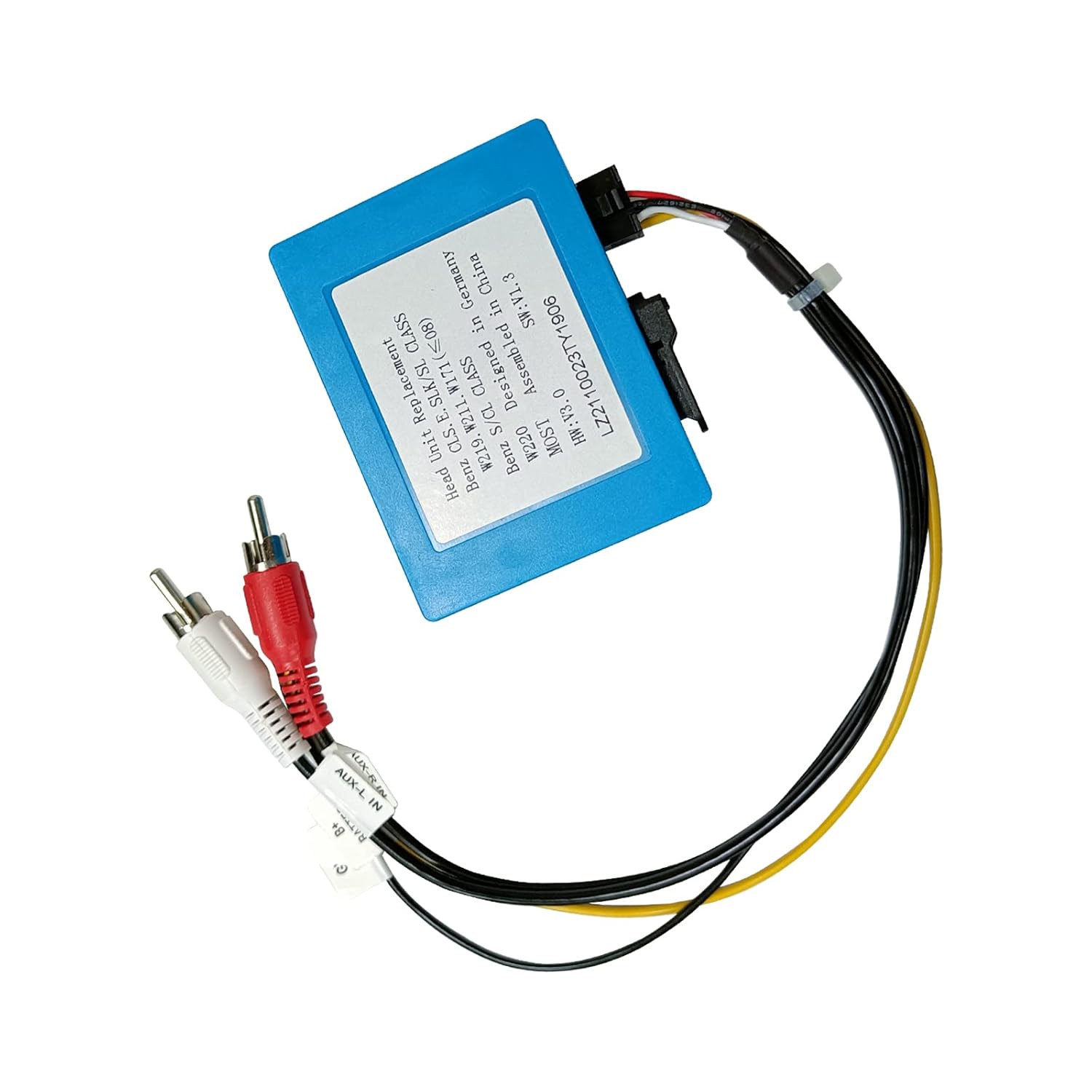 Fiber Optic Box Decoder for Head Unit Replacement Car Stereo Radio L827