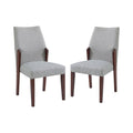 Light Gray Side Chairs (Set of 2) F747651