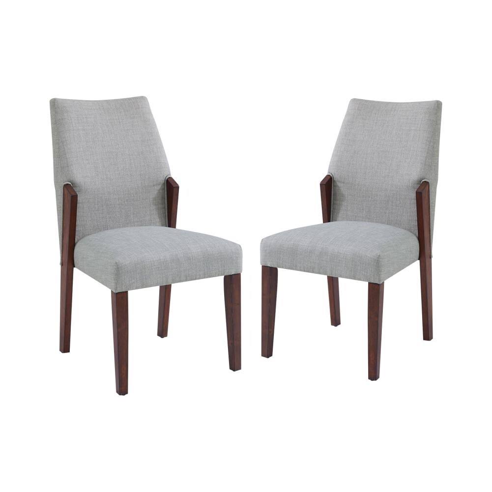 Light Gray Side Chairs (Set of 2) F747651
