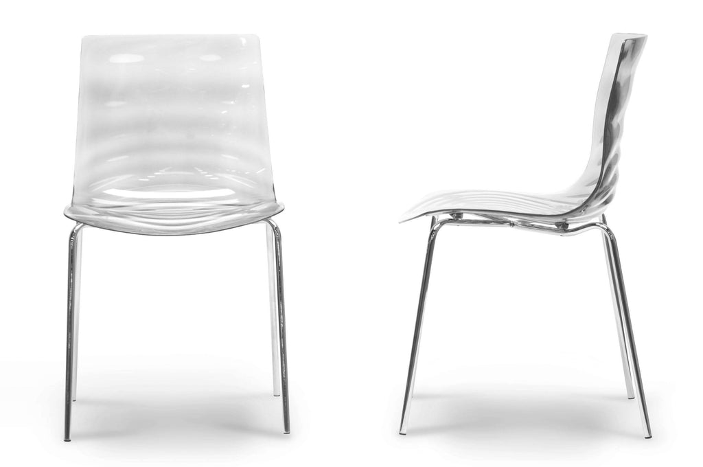 Clear Dining Chair - 2 pack D210163