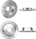 FRONT 330mm + REAR 345mm D/S 6 Lug Rotors M998