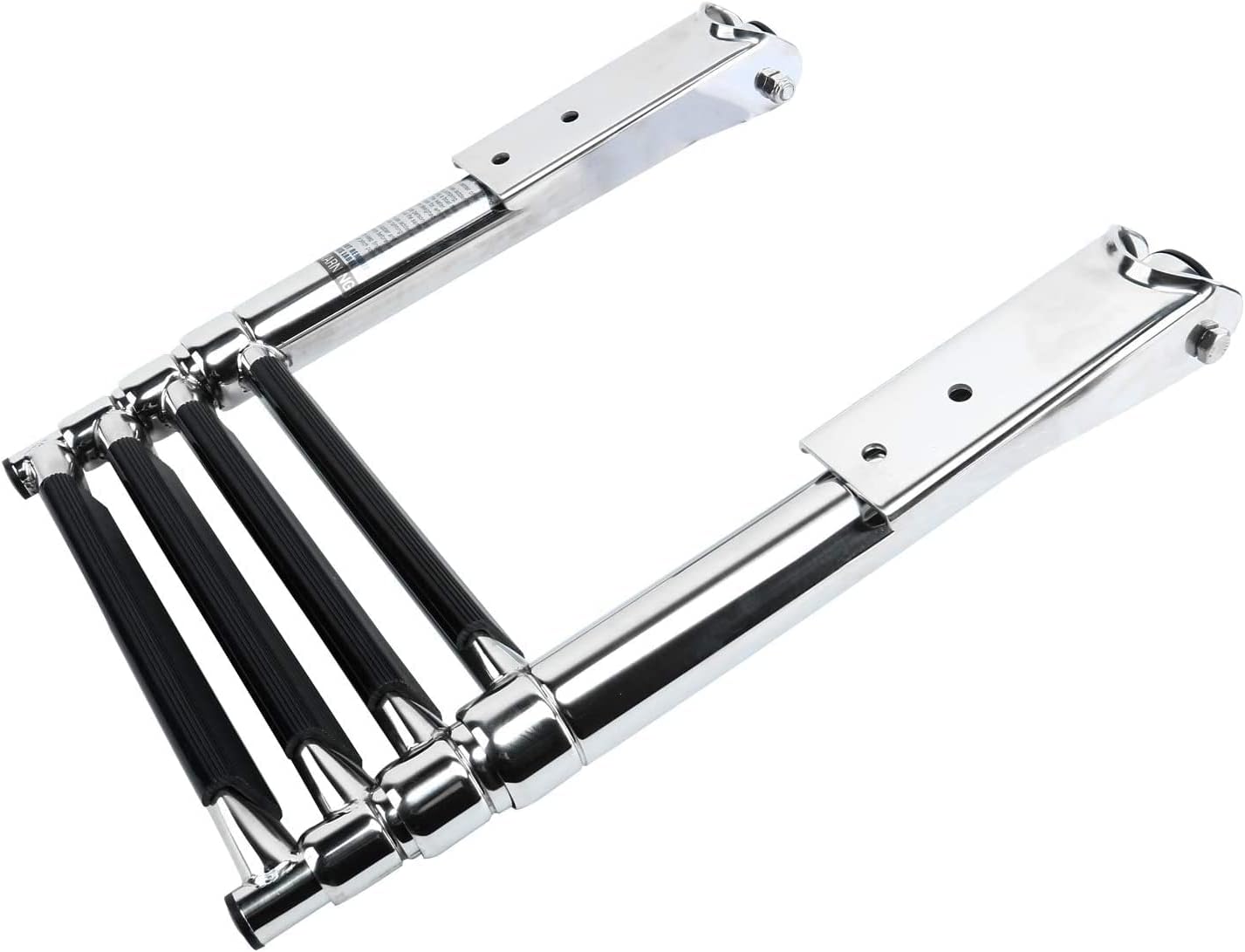 4 Step 316 Stainless Steel Telescoping Ladder with Retaining Strap Pack of 2 A4459