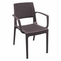 Brown Stacking Patio Dining Armchair Set of 2 K666931