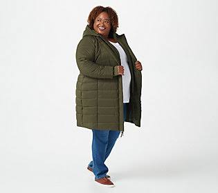 Olive Quilted Puffer, Size X-Small C91960