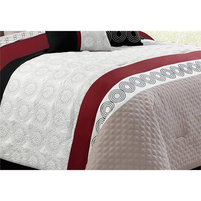 King Beige Comforter Set A4899