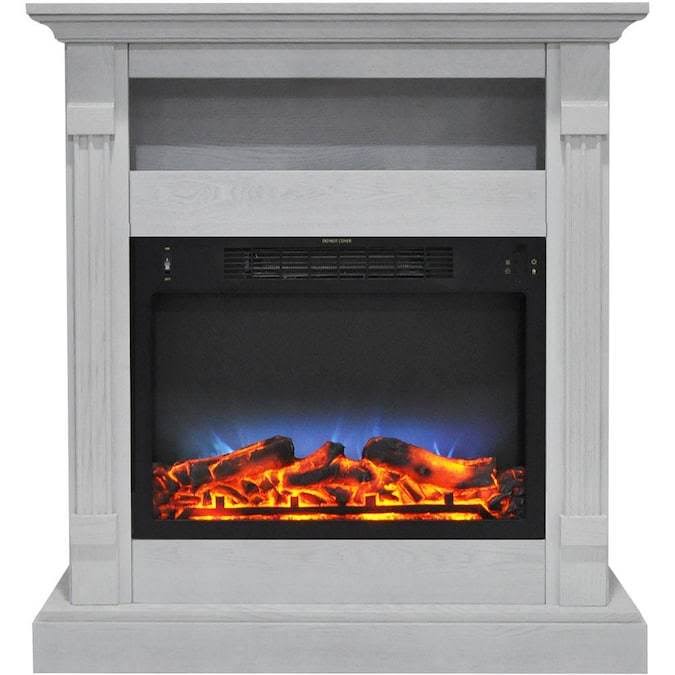 Sienna Electric Fireplace with Walnut Mantel Y493
