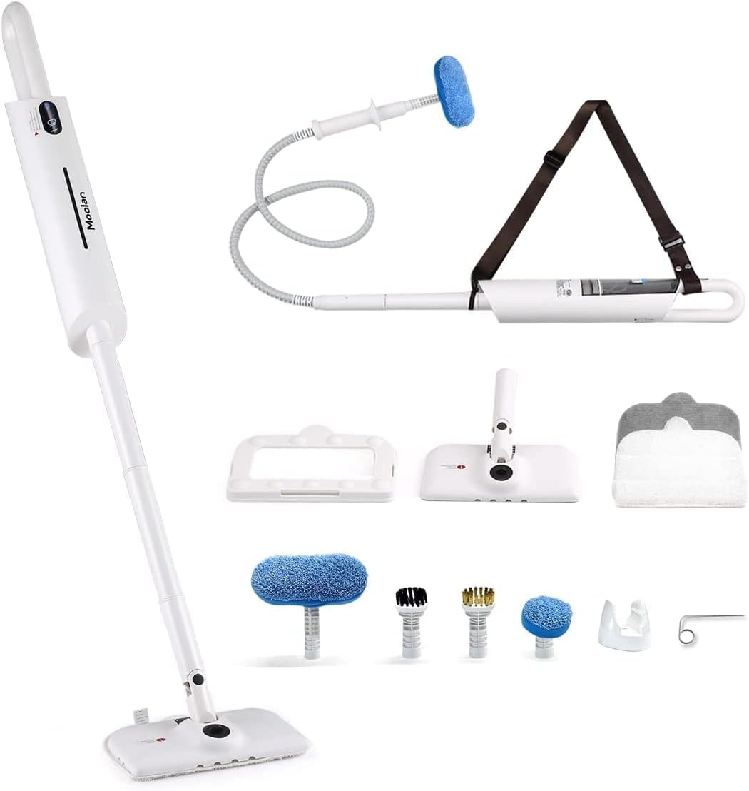 12-in-1 Floor Steam Cleaner with LCD Temperature Digital Display X61815