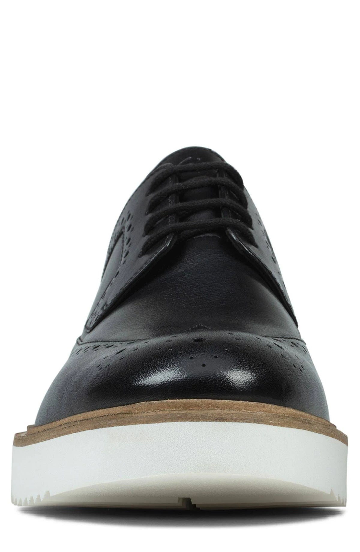 Black Leather Men's Shoes I294791