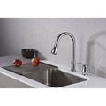 Chrome Single-Handle Pull-Down Sprayer Kitchen Faucet I3316