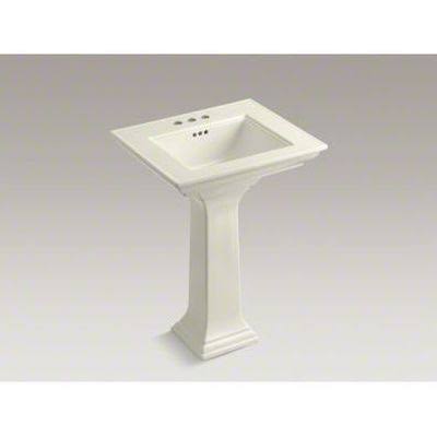 Biscuit 24x22 Pedestal Bathroom Sink H803