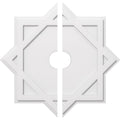 Contemporary PVC Ceiling Medallion Two Piece G7355