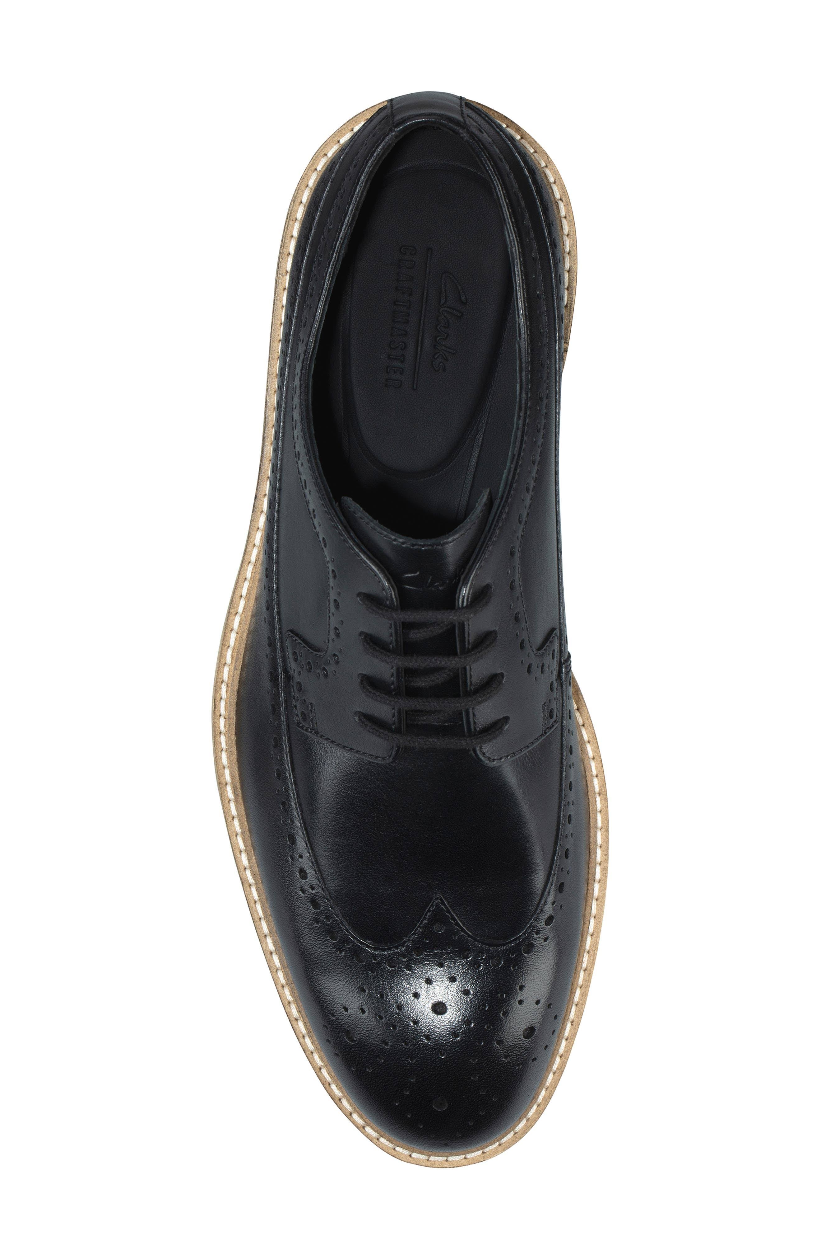 Black Leather Men's Shoes I294791
