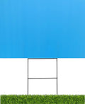 10 Pack Light Blue Blank Signs 18''x24'' x 4 mm with 10 Wire Stake 10''x24'' x 9 Gauge H8049